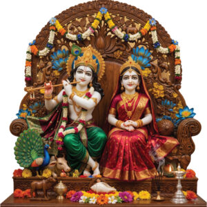 পিবিসি বোর্ড (৮ এমএম) রাধা কৃষ্ণের এর ছবি, সাইজ: উপর নীচ ও পাশাপাশি প্রায় ১২”